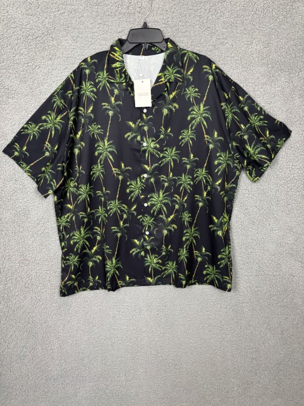 Sangtree Mens Palm Tree Print Hawaiian Spring/Summer Shirt Multicolor 2XL NWT's